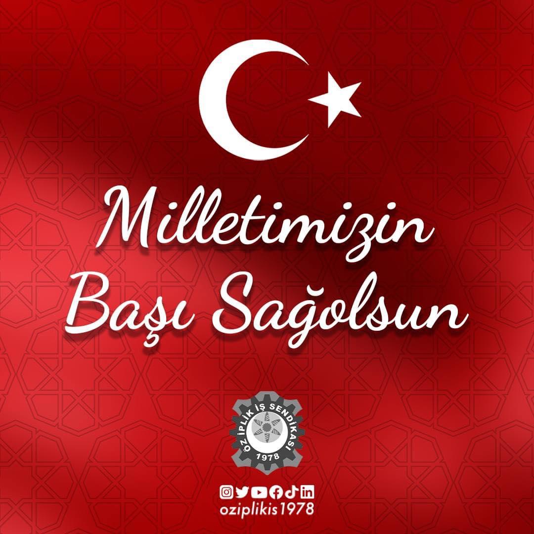MİLLETİMİZİN BAŞI SAĞOLSUN