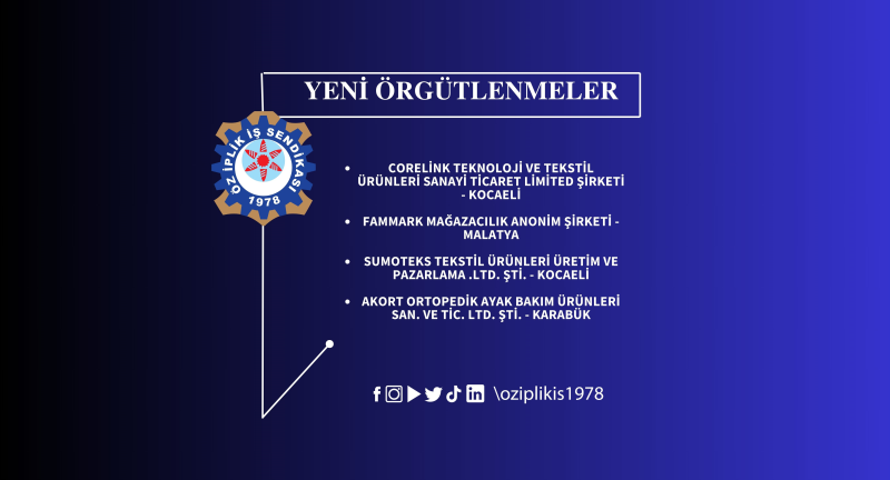 ÖRGÜTLENME FAALİYETLERİMİZ DEVAM EDİYOR